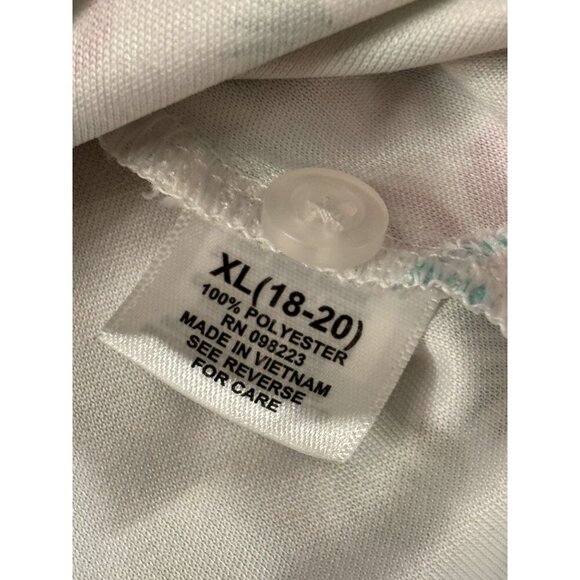 Boys Flamingo & Tropical Print BCG Golf Short Sleeve Button Up Polo Size XL18/20 - Picture 3 of 5